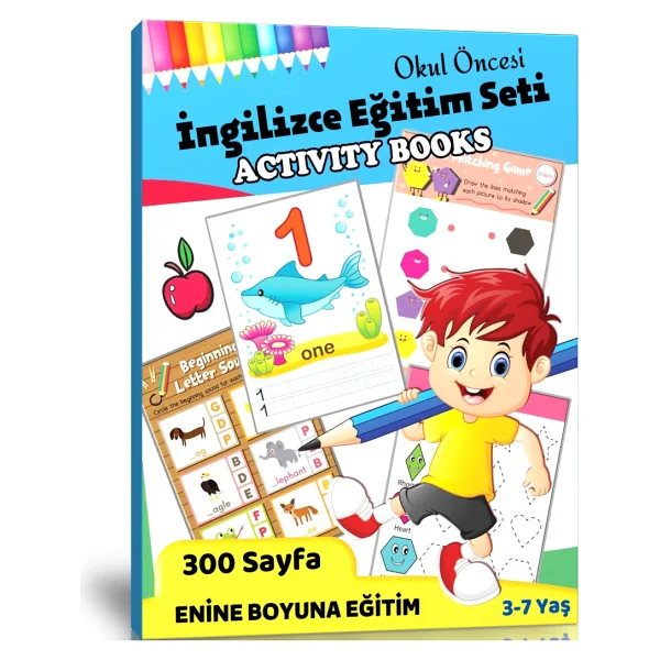 Okul Öncesi İngilizce Eğitim Seti (Aktivite Kitabı) - Görsel 2