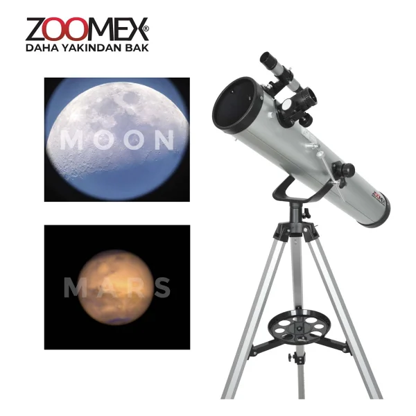 Zoomex F70076tx 350x Astronomik Teleskop - Görsel 5