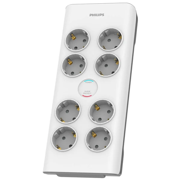 Philips Spn7080wa/62 900 Joule 2 M 8'li Akım Korumalı Priz - Görsel 4