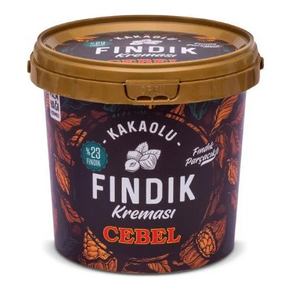 Cebel Parçacıklı Kakaolu Fındık Kreması Kova 900 Gr - Görsel 4