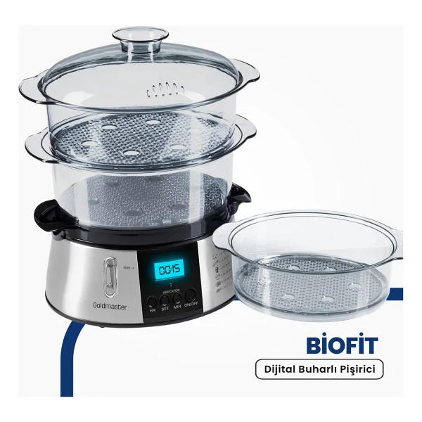 Goldmaster GM-7268D BioFit Dijital Buharlı Pişirici - Görsel 5