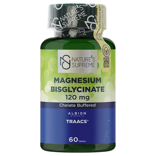 Nature's Supreme Magnesium Bisglycinate 120 Mg 60 Tablet - Görsel 8