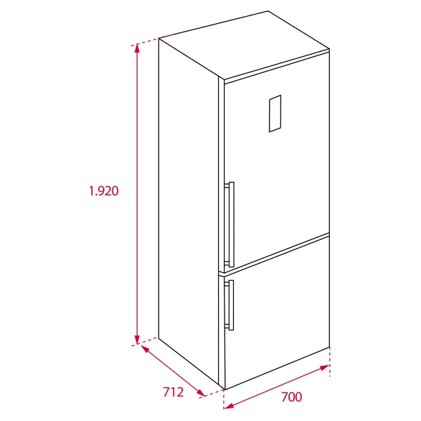 Teka RBF 78720 SS Inox Kombi No Frost Buzdolabı - Görsel 5