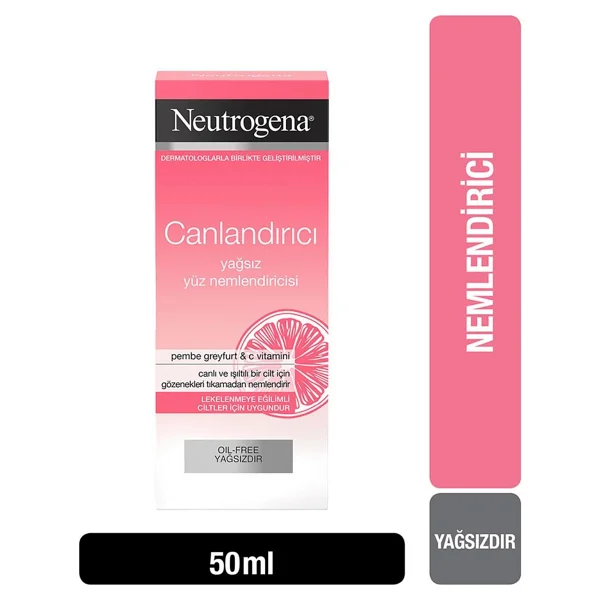 Neutrogena Canlandırıcı Pembe Greyfurt Yağsız Nemlendirici Krem 50 Ml - Görsel 2