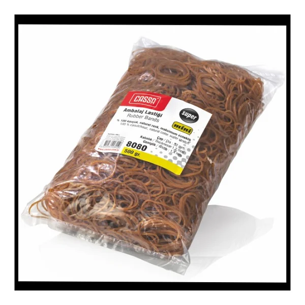 Cassa Paket Lastiği Ambalaj Lastiği Mini Kauçuk 500 Gram 32mm 8080 - Görsel 2