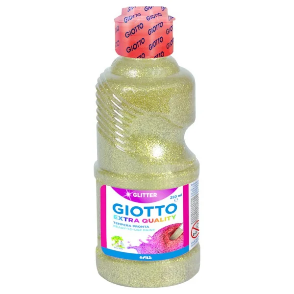 Giotto Glitter Paint 250 ml Altın Simli Boya