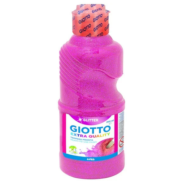 Giotto Glitter Paint 250 Ml Altın Simli Boya - Görsel 5