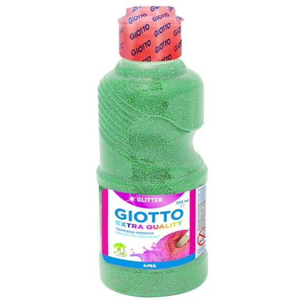 Giotto Glitter Paint 250 Ml Altın Simli Boya - Görsel 4