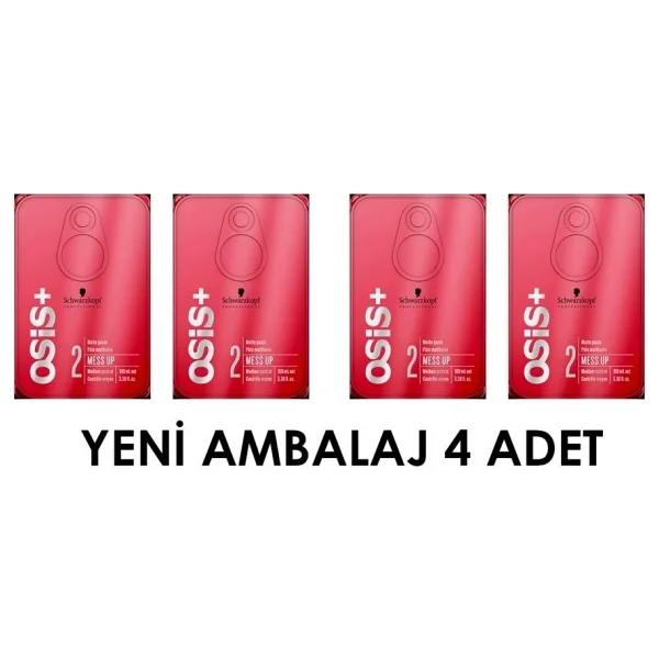 Osis Mess Up Mat Şekillendirici Krem Wax 100 Ml 4 Adet - Görsel 2