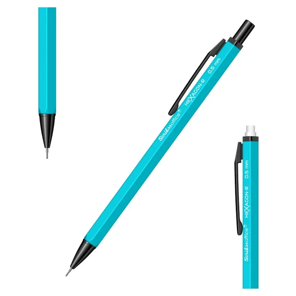 Scrikss Hexagon-R Neon Turkuaz 0.5 Mm Versatil Uçlu Kalem - Görsel 9