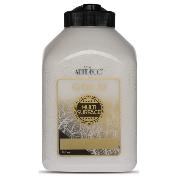 Artdeco Gold Multi Surface 500 Ml 301 Meşe Akrilik Boya - Görsel 3