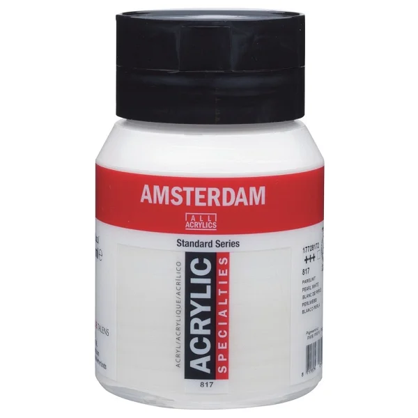 Talens Amsterdam 500 Ml 817 Pearl White Akrilik Boya - Görsel 2
