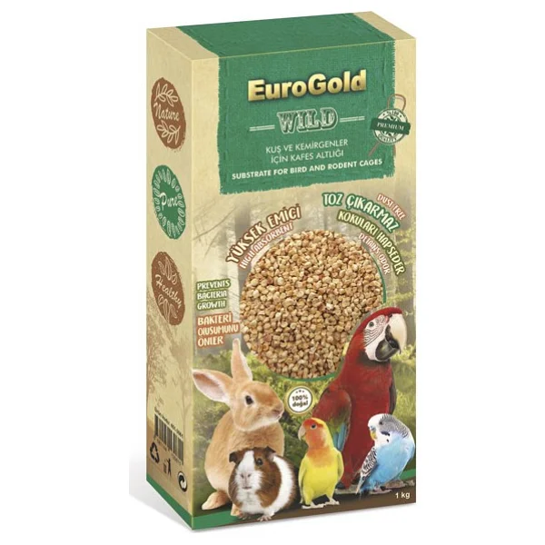 Eurogold Kuş Ve Kemirgen 1 Kg Kafes Altlığı - Görsel 2