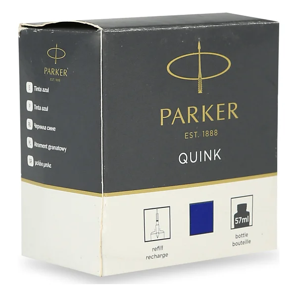 Parker Quink Şişe Mürekkep Mavi 1950376 - Görsel 2