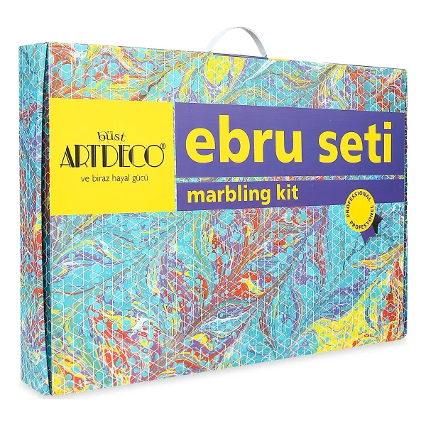 Artdeco Profeyonel 10 Renk Ebru Seti - Görsel 3