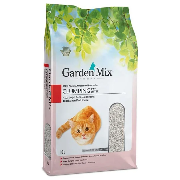 Gardenmix Parfümsüz 10 Lt İnce Taneli Bentonit Kedi Kumu - Görsel 5