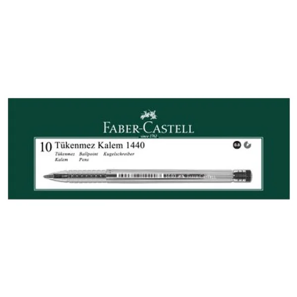Faber-Castell 1440 0.8 Mm 10'lu Tükenmez Kalem Mavi - Görsel 2