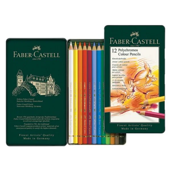 Faber-Castell Polychromos 12'li Kuru Boya Seti - Görsel 7