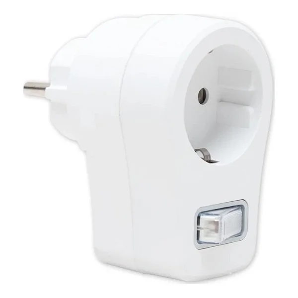 Powermaster Tekli Akım Korumalı Anahtarlı Priz Yıldırım Düşmesi İçin - Beyaz - Görsel 2