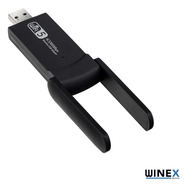Winex Wifi5 Ac1300mbps 2.4g+5g Wi-Fi Dongle USB 3.0 Adaptör - Görsel 6