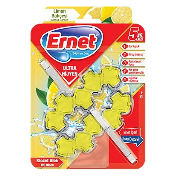 Ernet Ultra Hijyen Limon Bahçesi Klozet Blok 2x50 Gr - Görsel 2
