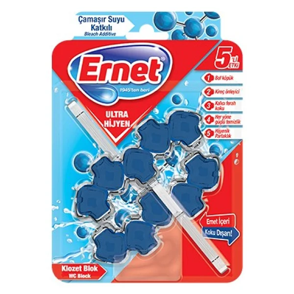Ernet Ultra Hijyen Çamaşır Suyu Katkılı Wc Blok 2x50 Gr - Görsel 2