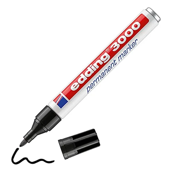Edding 3000 Siyah Permanent Marker Kalem - Görsel 6