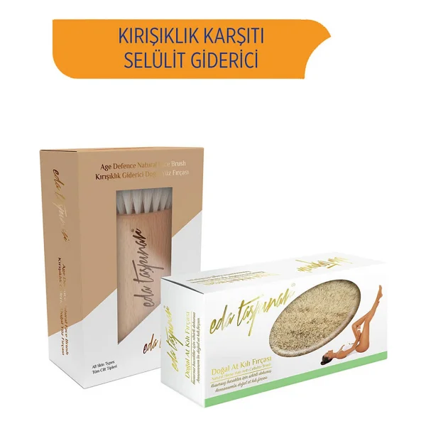 Eda Taşpınar Gold Fırsat Seti No.2 Kırışıklı Giderici Doğal Yüz Fırçası & Doğal Selülit Fırçası (Egx46-Egx02) - Görsel 4