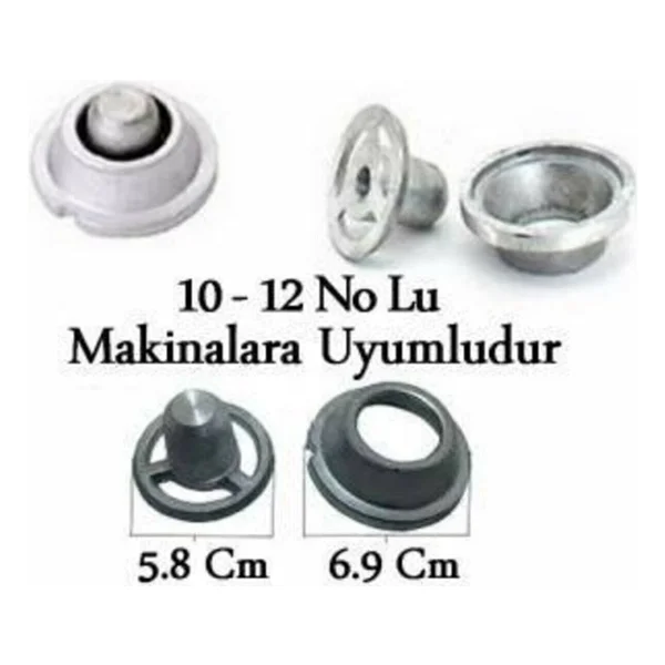 Alüminyum Döküm İçli Köfte Aparatı 12 Numara - Görsel 2