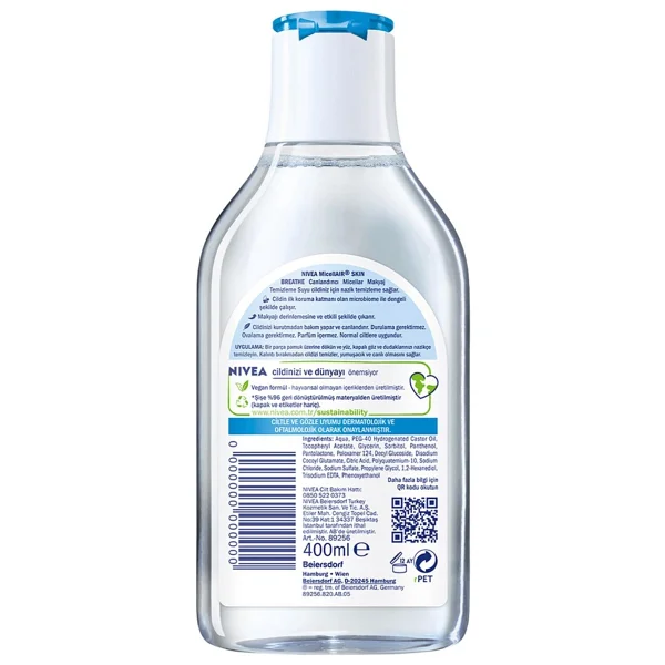 Nivea Micellar Canlandırıcı 400 Ml Makyaj Temizleme Suyu - Görsel 3