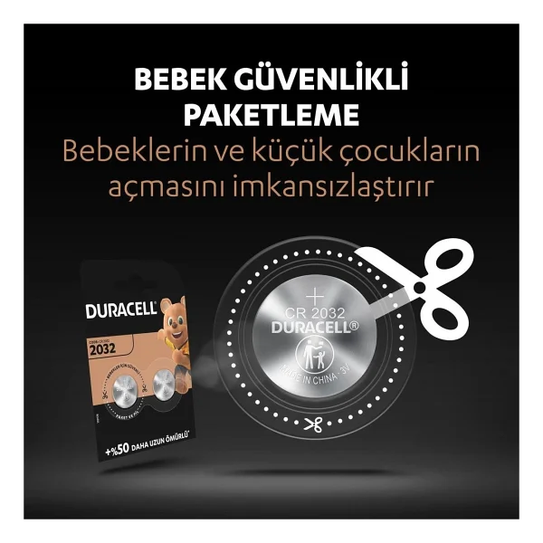 Duracell Dl/Dc 2032 Lityum 3 Volt Pil Tekli - Görsel 8