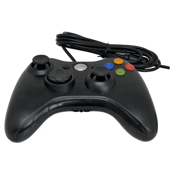 Yues Xbox 360 Gamepad Oyun Kolu Kablolu Joystick (Xbox 360 Ve PC Uyumlu) - Siyah - Görsel 2
