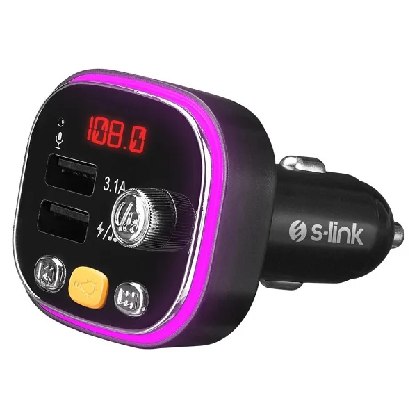 S-Link Sl-Bt306 Çift USB Fm Transmitter - Görsel 2