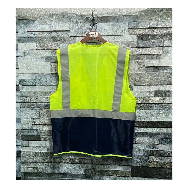 Vento Mühendis Tipi Reflektörlü Çift Renk Ikaz Yeleği (Sarı-Lacivert) - Sarı - Lacivert - Görsel 2