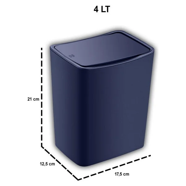 Smartware Touch Çöp Kovası 4 Lt - Görsel 2