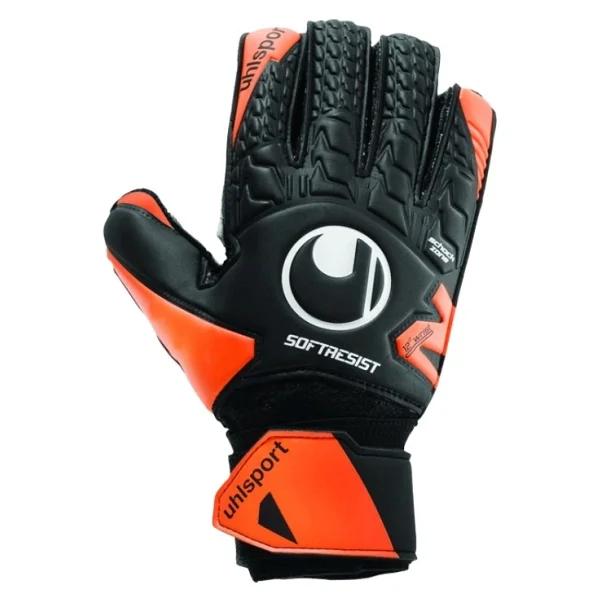 Uhlsport Futbol Kaleci Eldiveni Soft Resist Flex Frame 1011159-01 - Neon Sarı - Siyah - Görsel 4