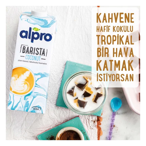 Alpro Barista Hindistan Cevizi Sütü 1 Lt 4'lü - Görsel 3
