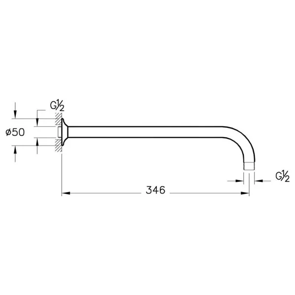 Artema Root Square A49280 6 Parça Krom Ankastre Duş Seti - Görsel 3