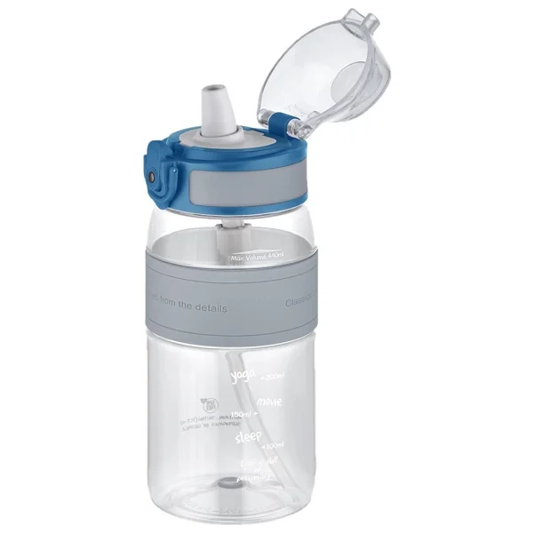 Uzspace 4105 Gri 440 Ml Tritan Pipetli Matara - Görsel 2