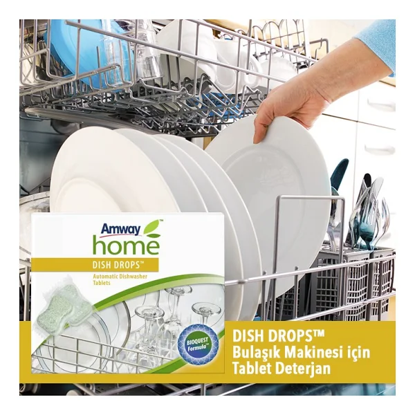 Amway Dish Drops Bulaşık Makinesi Tableti 60'lı - Görsel 2