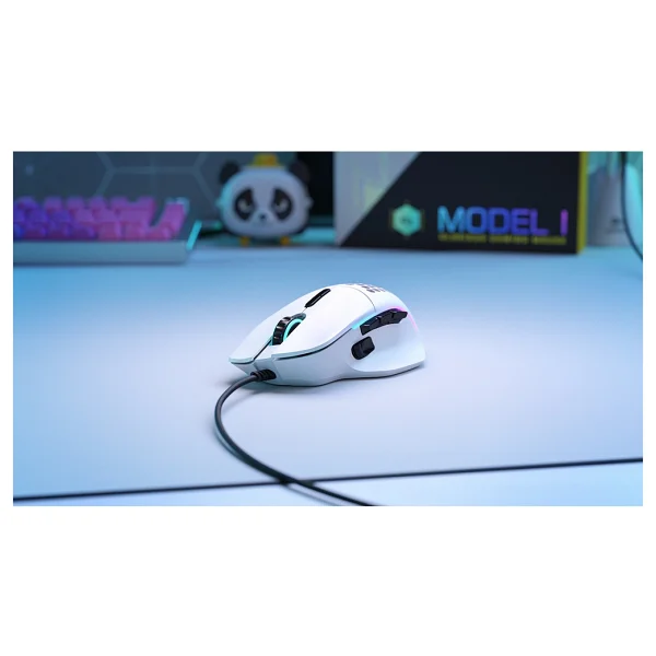 Glorious Model I Glo-Ms-I-Mw Beyaz RGB Ergonomik Optik Kablolu Oyuncu Mouse - Görsel 5