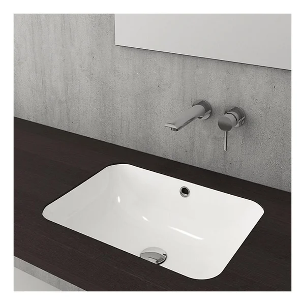 Bocchi Scala 1006-001-0125 55 Cm Parlak Beyaz Tezgah Altı Lavabo - Görsel 3