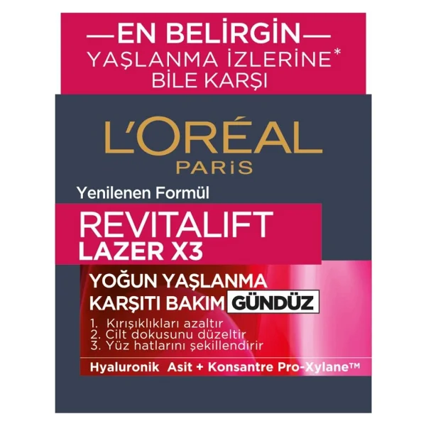 L'oreal Paris Lazer X3 Yoğun Gündüz Bakım Kremi + Göz Bakım Kremi - Görsel 2