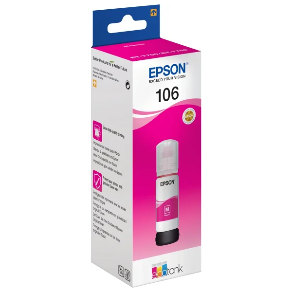 Epson 106 C13t00r340 Kırmızı Mürekkep - Görsel 8