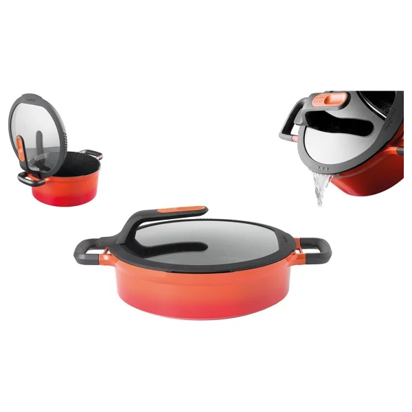 Berghoff Gem Stay Cool Turuncu 26 Cm Pilav Tenceresi - Görsel 2