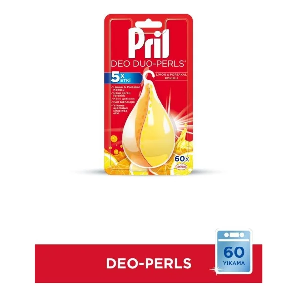 Pril Deo Duo-Perls 5x Etki Bulaşık Makinesi Koku Giderici x 2 Adet - Görsel 2