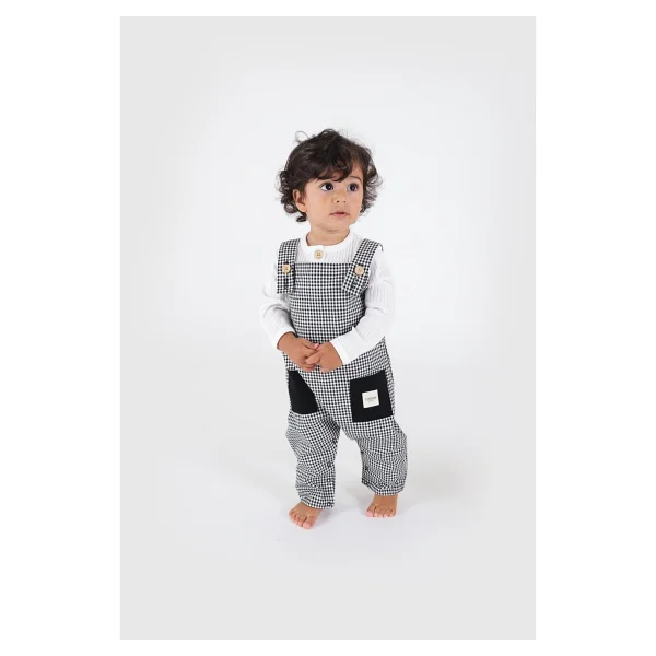 Totzee Mini Ekose Bebek Salopet - Görsel 6