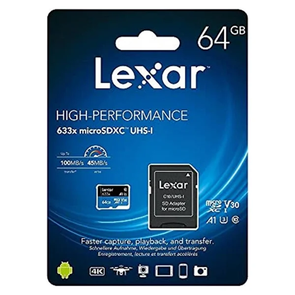 Lexar 633x Class 10 Uhs-I U1 64 GB Micro Sd Kart - Görsel 3