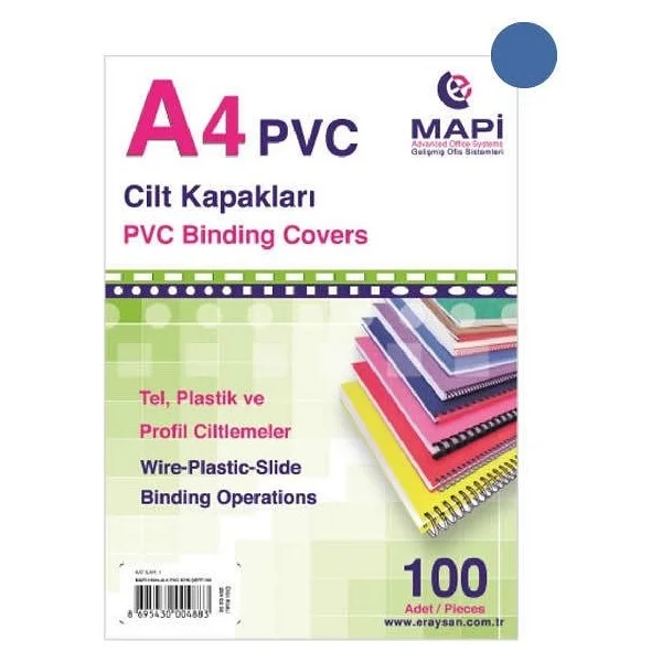 Mapi A4 Cilt Kapak Ppe Beyaz 300 Mikron 100 Adet - Görsel 3