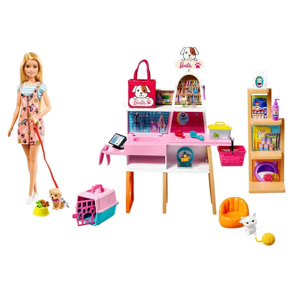 Barbie Bebek Ve Evcil Hayvan Dükkanı Oyun Seti Grg90 - Görsel 7